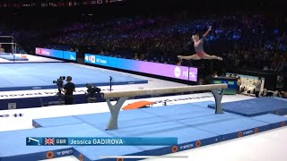 Jessica Gadirova GBR BB QF Worlds 2023 Antwerp [upl. by Meraree]