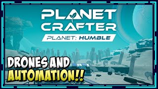 Unlocking Drones And Setting Up Automation  Planet Crafter Live Stream Gameplay [upl. by Beitch449]