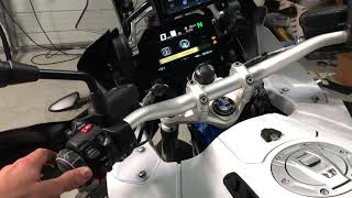 BMW R1200 GS GSA TFT Screen Setup [upl. by Amlus962]