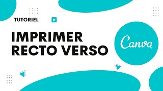 Comment imprimer en recto verso sur Canva [upl. by Henrie]