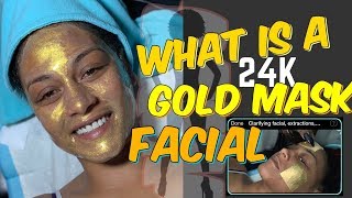 A facial using REAL gold The opulence [upl. by Elkcim380]