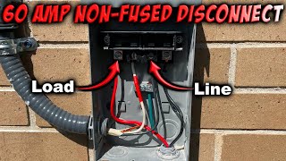 How To Install A 60 Amp AC Disconnect [upl. by Libenson]