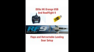 DX6e Orange USB and RF9 Setting up Retractable Landing Gear [upl. by Paola]