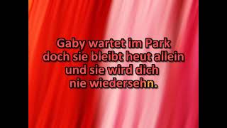 Gaby wartet im Park  Udo Jürgens  Karaoke CDG [upl. by Rachelle915]