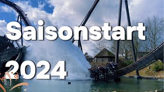 🎢🔥 EPISCHER VLOG Heide Park Saisonstart 2024  Deutsch  Keine Wartezeiten 🚀 [upl. by Piers3]