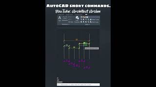 autocad shortcut commands 🖤🖤🤎🤎♥️🥰👁️‍🗨️💜 arcitecture yt ytshort ytviral [upl. by Nitin]