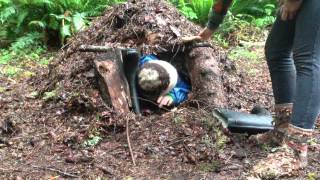 Waking up after sleeping in a debris shelter [upl. by Carilyn]