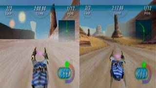 N64 Episode 1 racer expansion pack comparison HD1080p [upl. by Repinuj]