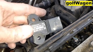 VW Golf 6 14 16V Map sensor change [upl. by Mendelsohn]