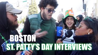 WILD BOSTON St Patricks Day Parade INTERVIEWS Part 1 [upl. by Aziaf]