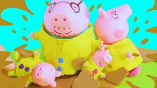 ❤️️ Lets Play With Peppa Pig ❤️️ Peppa Pigs Muddiest Day Ever [upl. by Arytal]