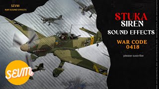 War Sound Effect  Stuka Siren Sound Effect 0418 no copyright [upl. by Poppo]