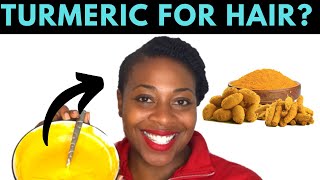 DIY Hair Restoring Turmeric Mask Curcumin Benefits Tip Tuesday [upl. by Ereveniug]