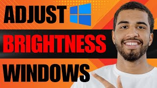 How to Increase Brightness in Windows 10 2024 [upl. by Jarin]