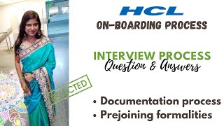 HCL Interview experience 2022  HCL recruitment  HCL Interview questions and answers  HCL Drive [upl. by Tad]