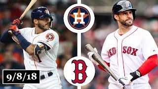 Houston Astros vs Boston Red Sox Highlights  September 8 2018 [upl. by Aleacem]