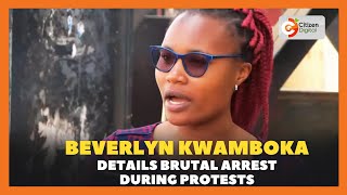 Protester Beverlyn Kwamboka details brutal police arrest during Occupy Parliament protests [upl. by Ehtyaf521]