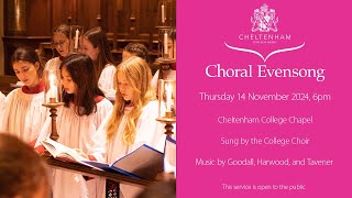 Choral Evensong Thursday 14 November 2024 6pm [upl. by Yelrihs]