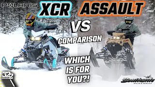 2024 POLARIS XCR VS ASSAULT WHICH ONE BEST SUITS YOUR RIDING PREFERENCE AND STYLE [upl. by Mackintosh116]