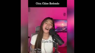 I LOVE YOU CELINE DION COVER SONG BY CHLOE REDONDO WLYRICS [upl. by York]