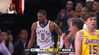 Lebron amp Ad Wins The 1st IST Championship Pacers Vs Lakers Highlights Reaction [upl. by Ekal]