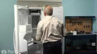 Refrigerator Repair Replacing the Ice Maker Assembly Whirlpool Part  2198597 [upl. by Hurty]