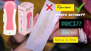 Professional Depilatory Wax Heater  Roll On Wax Heater and Kit  Review  DOES It Works [upl. by Sairahcaz274]