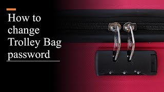 How to reset trolley bag password  American tourister luggage lock reset  Change trolley bag code [upl. by Rehpotsirk50]