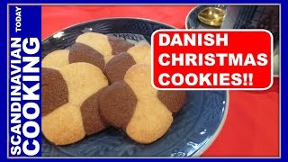 How To Make Homemade Danish Checkerboard Cookies  Småkager [upl. by Baler]