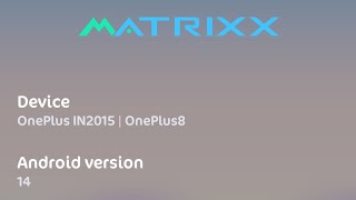 Oneplus 8  Project Matrixx  custom roma14 [upl. by Mehsah]