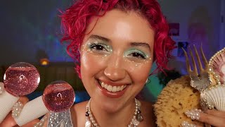 ASMR Mermaid Spa Day Pampering 🧜‍♀️✨ layered sounds personal attention body scrub scalp massage [upl. by Bromleigh792]