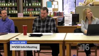 Missisquoi Valley School District  Informational Meeting  42719 [upl. by Sunev]