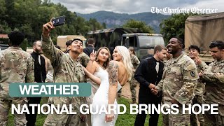 The National Guard Brings Hope To Western NC [upl. by Onairda]