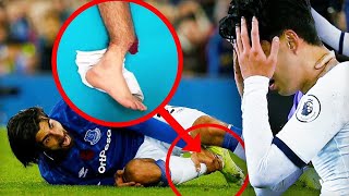 Andre Gomes Gruesome Injury Leaves Players In Tears [upl. by Alliuqal]