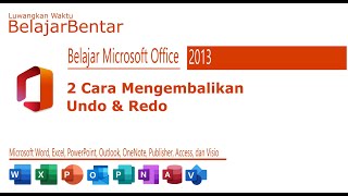 Langkahlangkah Mengatasi Menu Undo  Redo Yang Hilang di Microsoft Word Excel PowerPoint [upl. by Kondon]