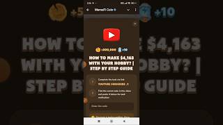 How To Make 4163 With Your Hobby  Step By Step Guide  Memefi Video Task Code [upl. by Nicholle]