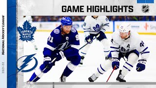 Maple Leafs  Lightning 421  NHL Highlights 2022 [upl. by Berg]