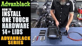 Advanblack DIY Install One Touch Hardware 14 Harley Touring Motorcycle [upl. by Saucy]