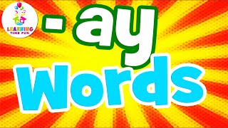 AY Words for Kids  Read AY Words for Children Word Families Series [upl. by Samot]