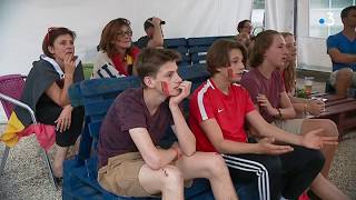 La demifinale avec des supporters belges en Corrèze [upl. by Luelle]