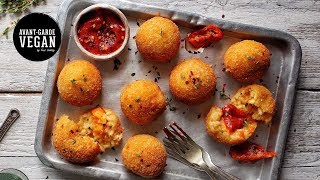 ARANCINI WITH MOZZARELLA Risotto balls  avantgardevegan by Gaz Oakley [upl. by Yleme]