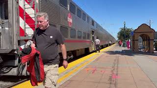 06142024 Evening Caltrain Action At Burlingame🇺🇸 [upl. by Atsirc]