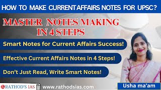 How To Make Current affairs Notes For UPSC IAS  Smart Notes for Current Affairs Success [upl. by Acisey]