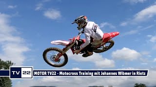 johanneswibmer beim Motocross Training beim MSC Rietz  MOTOR TV22 [upl. by Ahsiral319]