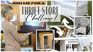 Thrift Store Challenge  Thrift Store Haul  Goodwill Furniture Makeovers  Thrift Store Makeovers [upl. by Ok]