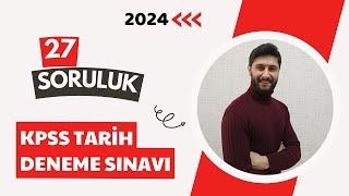 86 Tarih Deneme Sınavı  KPSS 2024  Lisans ve Önlisans  Ali Gürbüz kpss kpss2024 [upl. by Osnola]