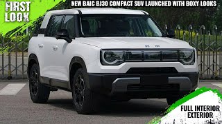 New BAIC BJ30 Compact SUV Launched With Boxy Looks  First Look  Full Interior Exterior [upl. by Shulock673]