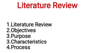 What is Literature Review explained in UrduHindi [upl. by Akehsar]