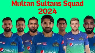 Multan Sultan Squad 2024  PSL 09  MS Team 2024  Pakistan Premier League 2024 [upl. by Atnoid492]