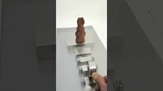 Giant Magnetic Accelerator vs Frozen Chocolate Bunny chocolate easter magnettricks slowmotion [upl. by Ylrebmyk]